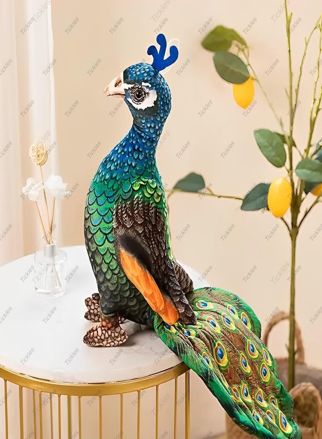 Tickles Beautiful Peafowl Peacock Zoo Bird Soft Stuffed Plush Toy for Kids Boys & Girls Birthday Gift (Size: 35 cm; Color: Multicolor) - Image 4